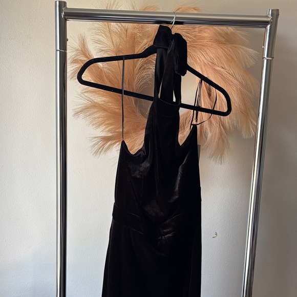 1. State Black Backless Halter Jumpsuit - Picture 1 of 9